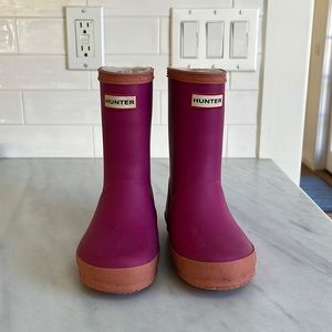 Pink Kids Hunter Boots